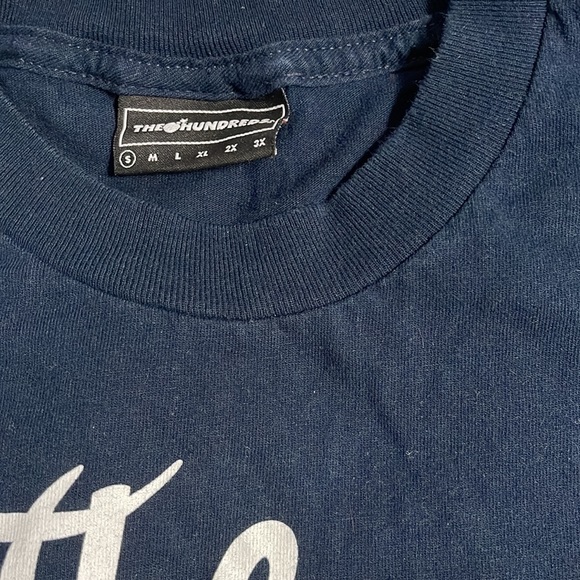 SMALL THE HUNDREDS Navy Blue tee - Picture 2 of 2